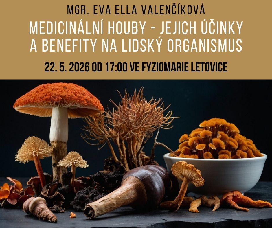 Medicinální houby - přednáška s Mgr. Evou Ellou Valenčíkovou